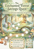 Colorful Enchanted Forest – Printable Savings Tracker